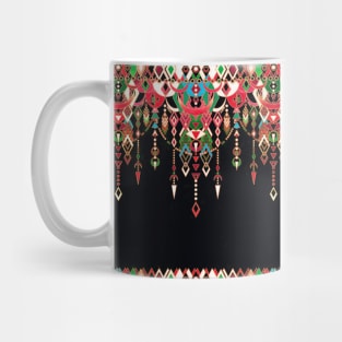 Modern Deco in Red and Black Mug